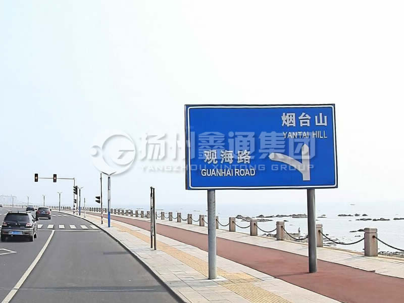 BZG-015，交通標(biāo)志桿，雙柱標(biāo)志桿