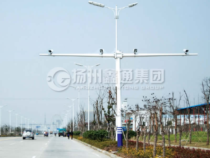 DJG-004，電子警察桿，T型八棱電警桿